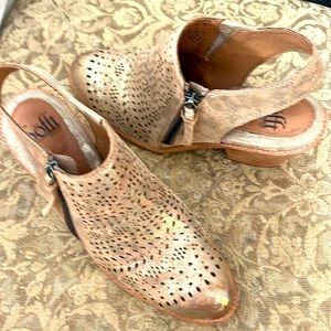 Sofft Metallic open heel boots
